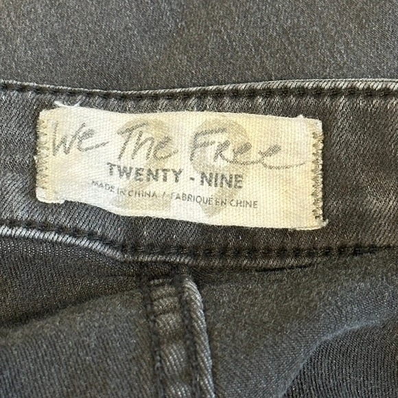 We The Free Free People Just Float On Flare Jeans Washed Black Size 29 - Picture 3 of 7